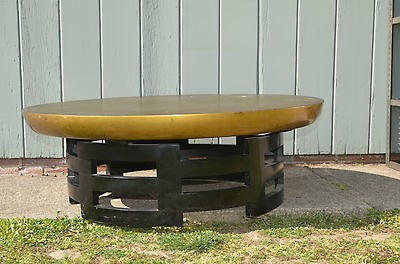   Modern Hollywood Regency Vinatge Kittinger coffee table Elle Decor