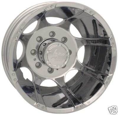 VISION 16x6 WHEELS RIMS DUALLY FORD CHEVY DODGE CHROME