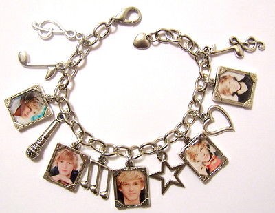 CODY SIMPSON Music Star Framed Photo Art Charm Bracelet   FREE 