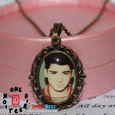   Zayn Malik image Charm Epoxy Necklace Music Stars + 1D Bag DX4