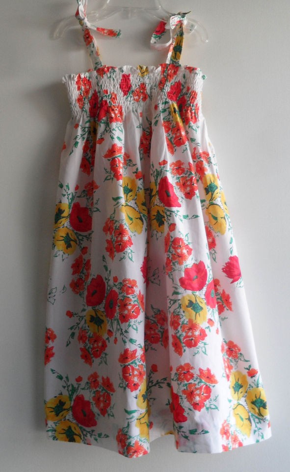 RACHEL RILEY GORGEOUS ROSE PRINT ROCHED SUNDRESS DRESS SIZE 6Y