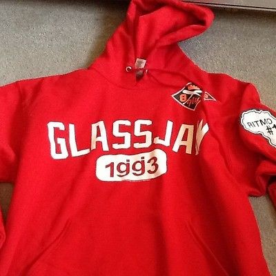 Brand New Glassjaw Red Hoodie Size L Large Deftones Head Automatica