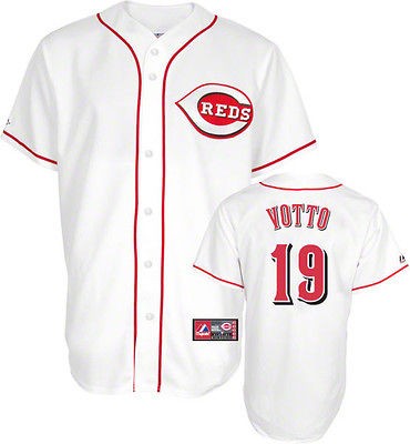 Joey Votto Youth Cincinnati Reds Home White Replica Jersey