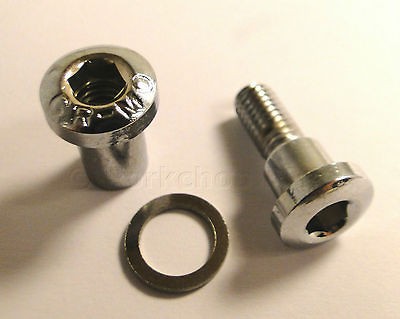 Chromoly bicycle seat binder bolt   22mm   CHROME   NOS