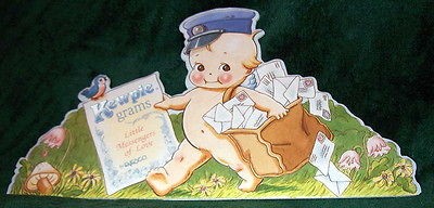 Enesco KewpieGrams Unused Store Display Kewpie Mailman Mint Messengers 