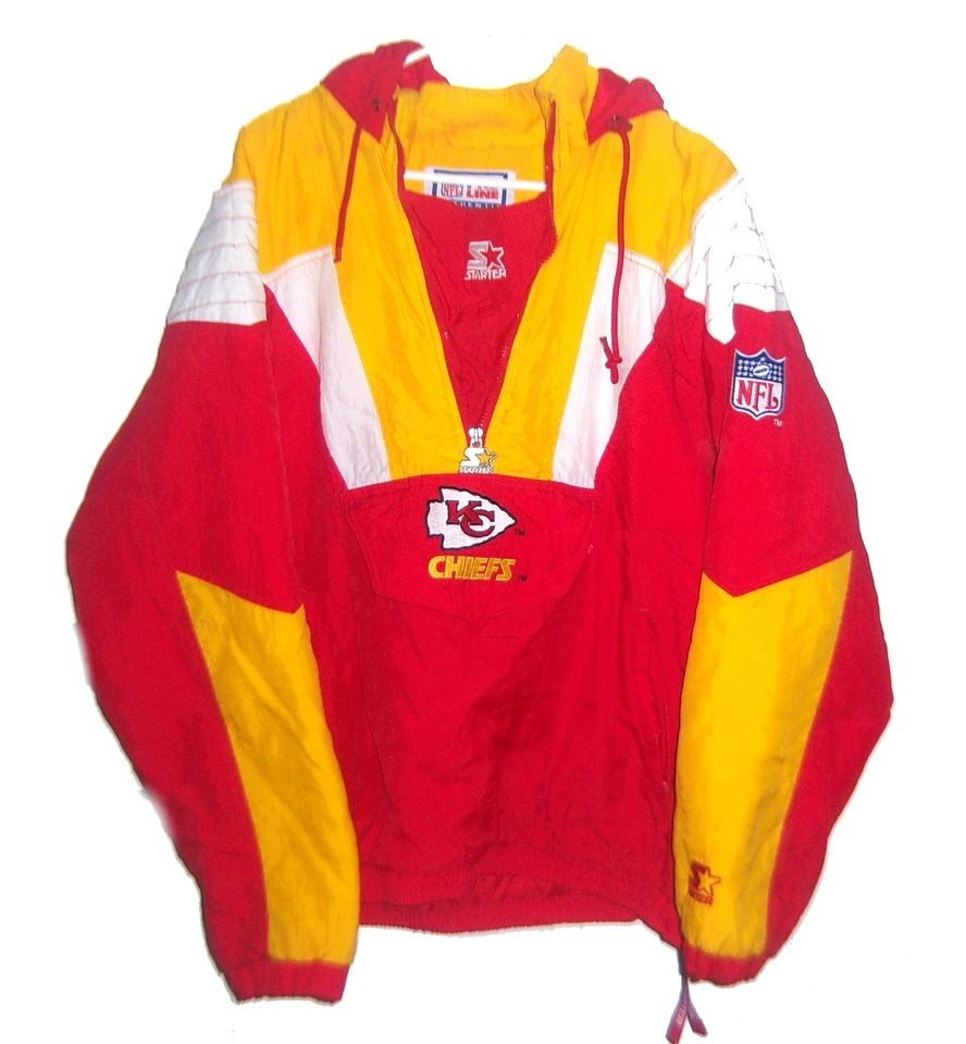 KANSAS CITY CHIEFS Football Starter Jacket Mens Sz XL Pro Line Parka 