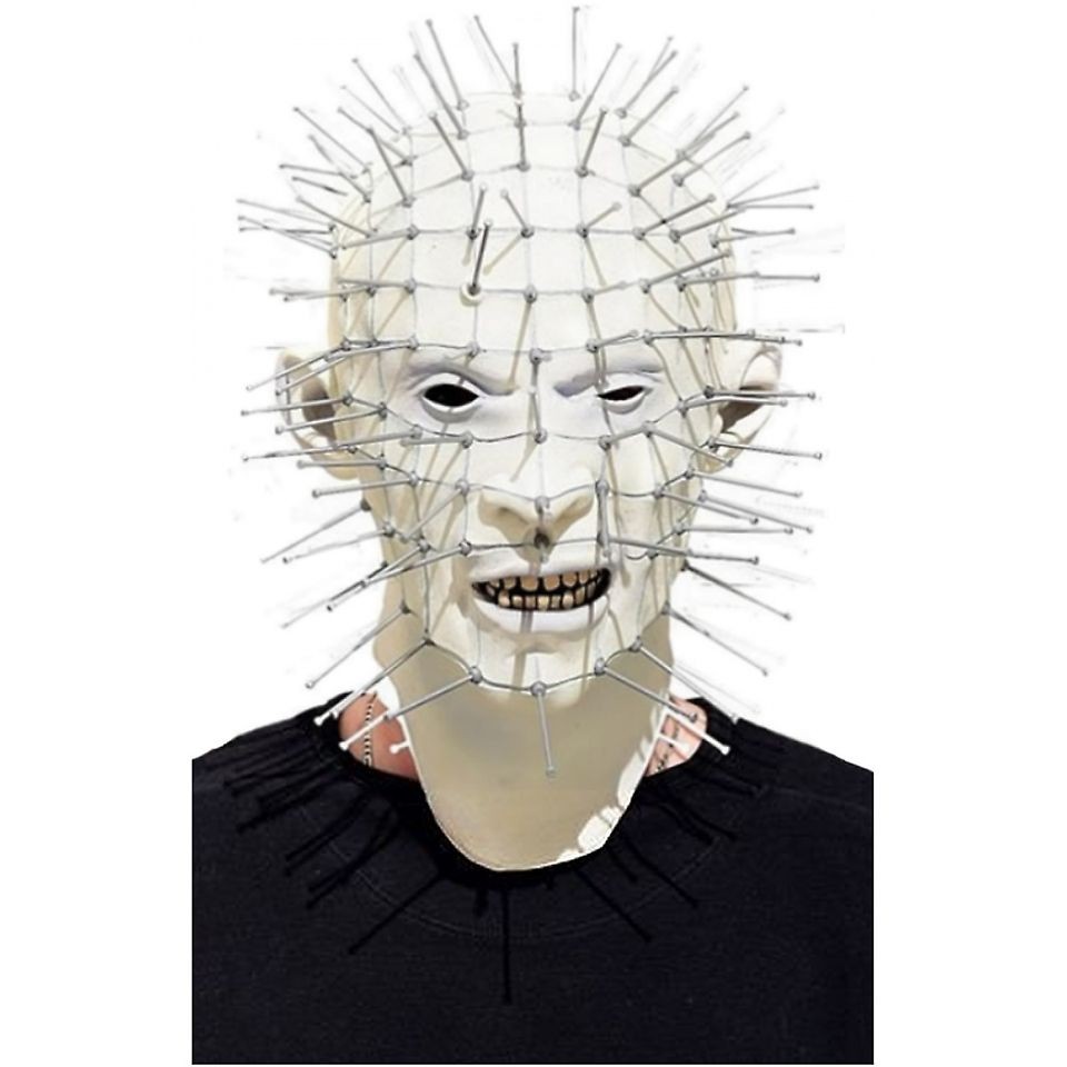 PinHead Mask Hellraiser Adult Mens Cenobite Halloween Costume 
