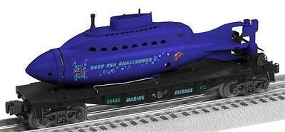 lionel 6 39486 Deep Sea Challenger O27 Flatcar w/ Submarine mint in 