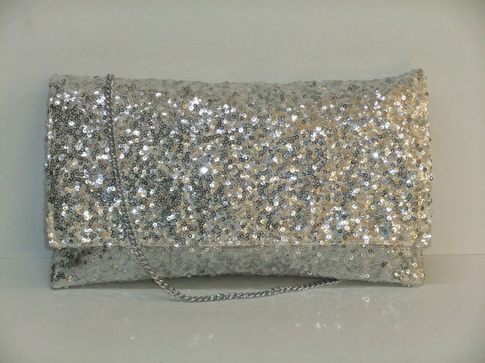 Sparkly Sequin Party Evening Clutch Shoulder Bag