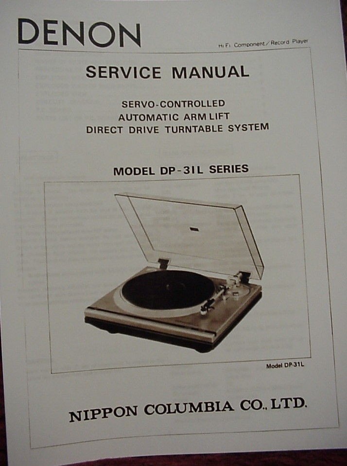 DENON DP 1200 & DP 1200A TURNTABLE OPERATING INSTRUCTIONS 20 Pages