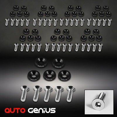   BILLET ALUMINUM FENDER CONCAVE WASHER WASHERS w/SCREWS DRESS UP KIT