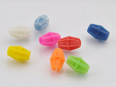 48 Pcs Bike Colorful Wheel Spoke Beads Bicycle Cute Plastic Clips