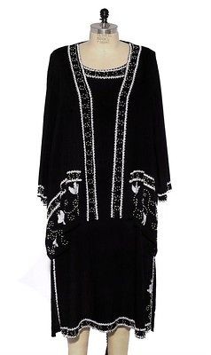 PLUS SIZE We Be Bop Beaded SOUTHERN COMFORT Crinkle Rayon Kimono 