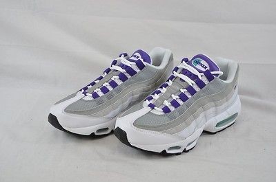 NIKE WMNS 336620 105 AIR MAX 95 WHITE WILD GRAPE DARK JADE GREY