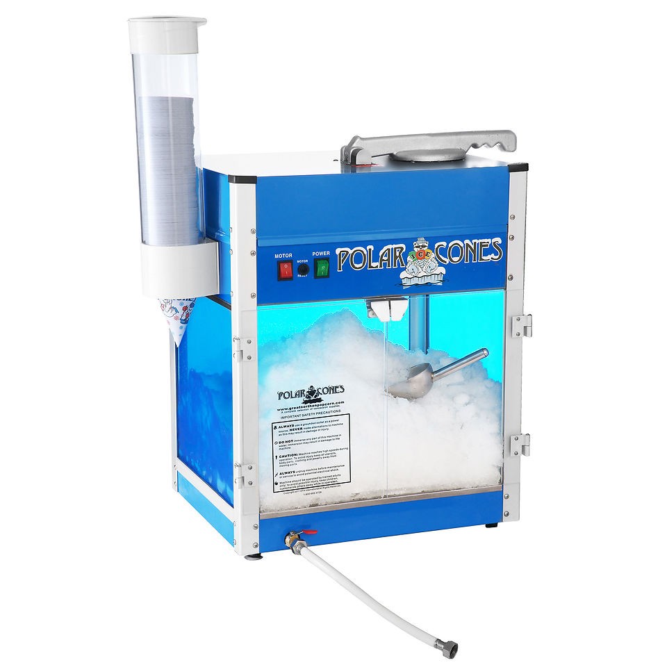   Northern Popcorn Snow Cone Machine Shaved Ice Shaver Sno Kone Maker