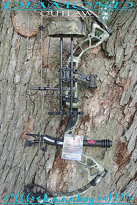 NEW BOWTECH DIAMOND OUTLAW R.A.K. 70LB RH OCTANE COMPOUND BOW PACKAGE