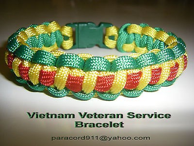 Vietnam Veteran Service Bracelet Paracord 550