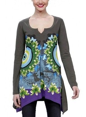 NEW Desigual COURTNEY Tunic T Shirt Top Knit Blouse FALL 2012 Round 