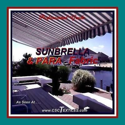 SUNBRELLA/PARA u47w OUTDOOR 5yd FABRIC for AWNING Covers CANOPY In 
