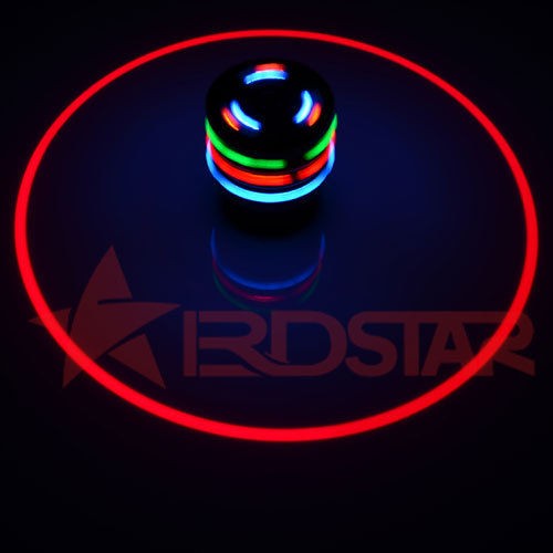 Single Laser LED MUSIC Gyro Toy Light Plastic Peg Top Spinner Spinning 