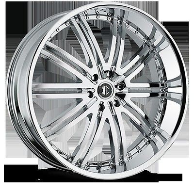 26 Inch 5x4.75 Chrome 2 Crave No.11 Wheels Rims 5 Lug Camaro Cutlass 