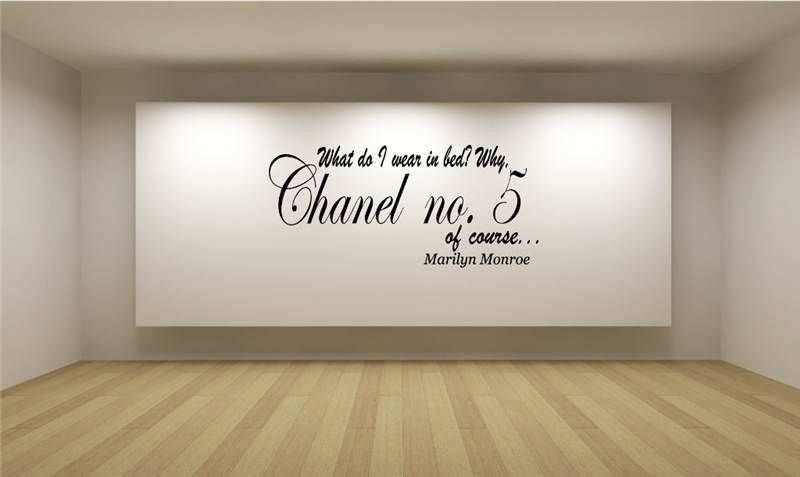 Marilyn Monroe Chanel No.5 Vinyl Wall Art Decal Sticker WA0272