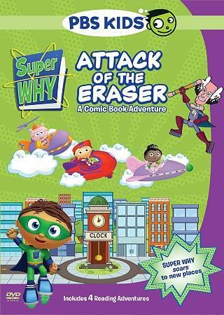 Super Why Attack of the Eraser (DVD, 2010) Brand New