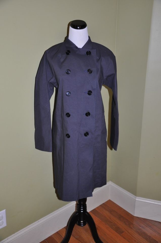 CREW Mackintosh Rousay Trench Coat XS $950 NWT Indigo Jacket Rain 