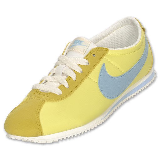 NEW NIKE LADY CORTEZ NYLON Womens 8 Yellow NIB Vintage LTD NR