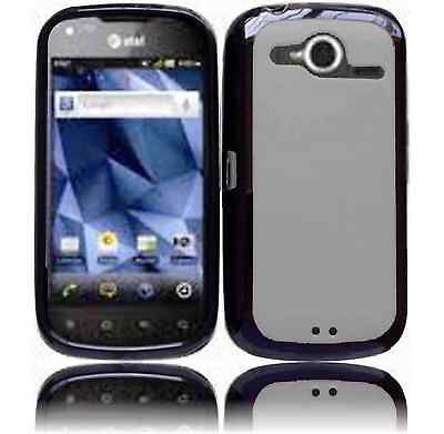   Pantech Burst 4G P9070 Clear on Black Dual Hybrid Crystal Skin Case