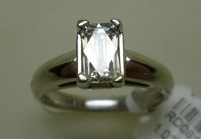 03 CT TYCOON CUT DIAMOND PLATINUM ENGAGEMENT RING GIA F SI1