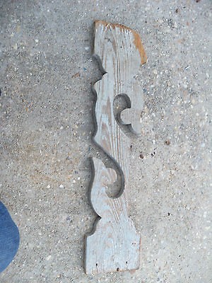 Antique Cypress Wood Art Wall Decoration 24X 5 1/2