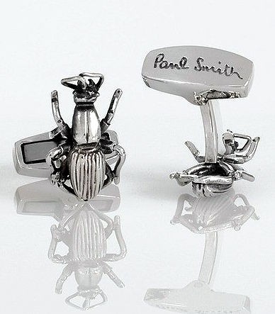   ★ SILVER HALLMARKED ★ Lucky Beetle Bug Cufflinks NEW + BOX & BAG