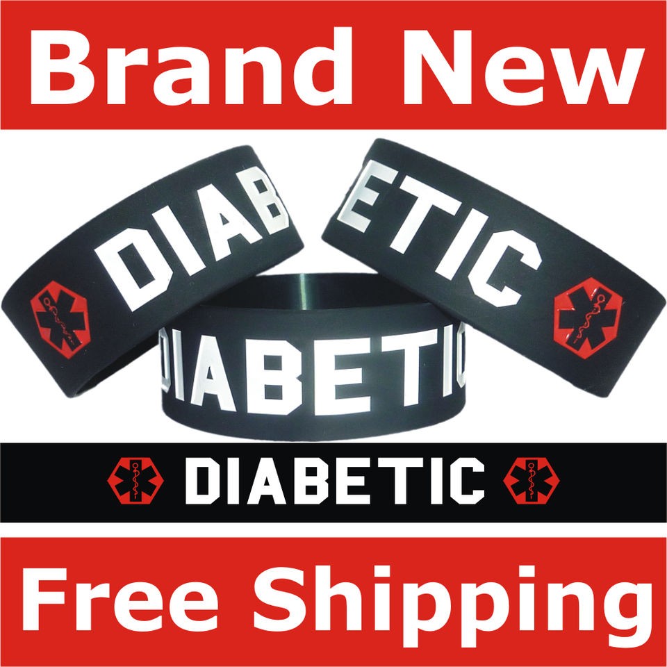 Diatetes Medical Bracelet Men Women Alert Diabetic Jewelry Wristband 