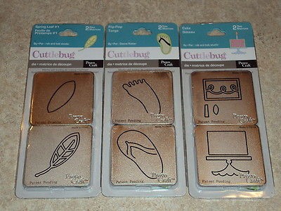 NEW Cuttlebug Die Cutting 2 Plate Set (2x2) ~ U Choose ~ Shipping 