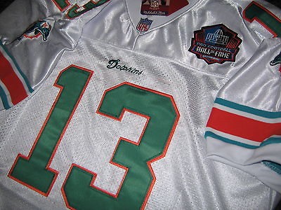 Newly listed Miami Dolphins #13 Dan Marino Throwback wHOF Patch sewn 