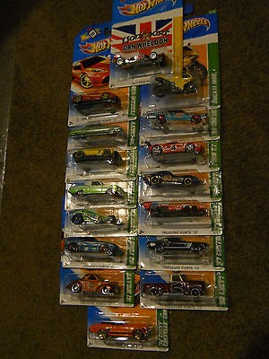   HUNT COMPLETE SET OF 15 + DAN WHELDON CAR 16 TOTAL CARS LONG CARD