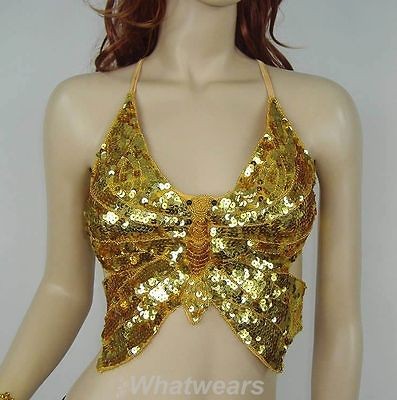 green sequin bra in Dancewear