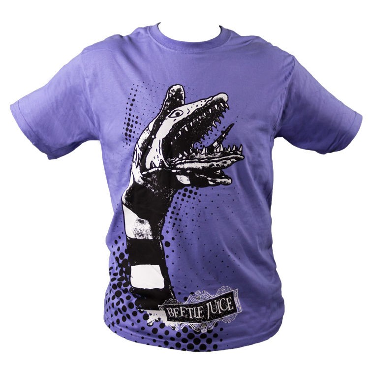 Beetlejuice   Sand Worm Purple Male T Shirt