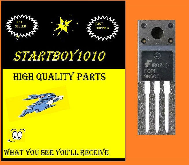 Pcs New FQPF9N50C MOSFET IC 500V 9A N Channel