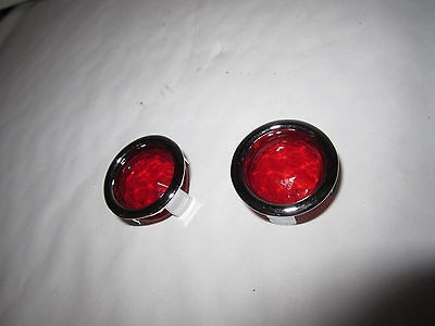 GLASS RED DOTS 1 inch perfect for tail lights headlamp covers or dash