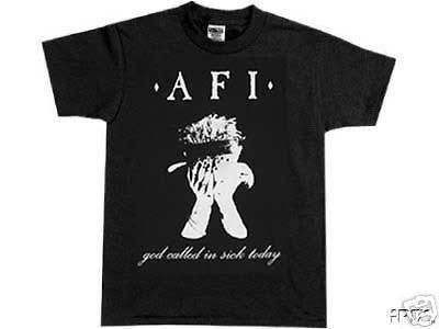 AFI t shirt md davey havok punk gothc kroq emo chemical