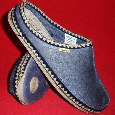 NEW Mens DEER STAGS WHEREVER Gray Slippers Slip On Scuffs Comfort 