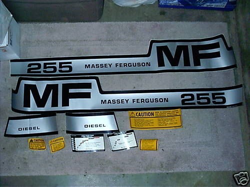 Massey Ferguson Tractor 255 Decal Kit