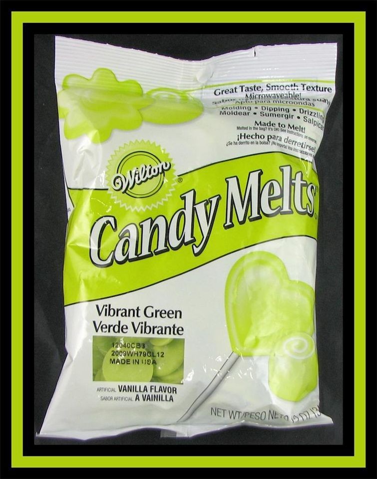 NEW Wilton ***VIBRANT GREEN CANDY MELTS*** 12 oz #401