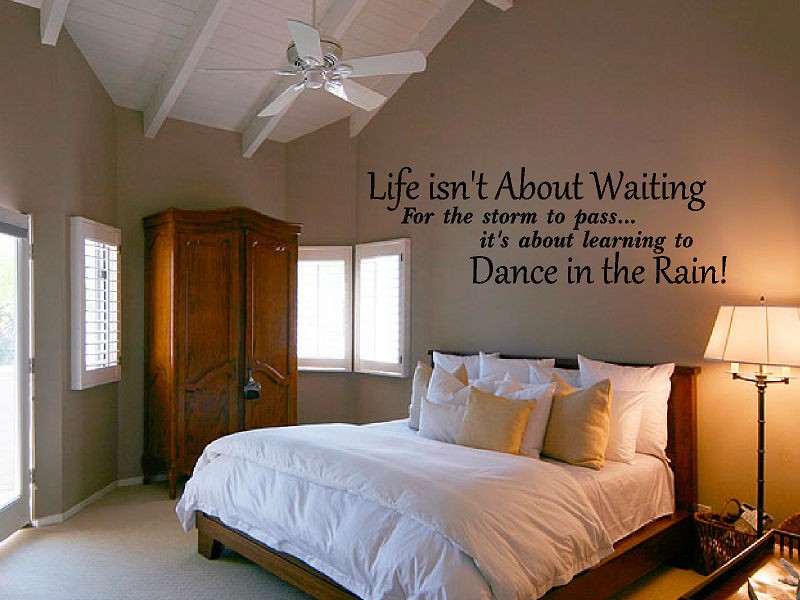 Life isnt about Waiting Decal Wall Quote Vinyl Sticker