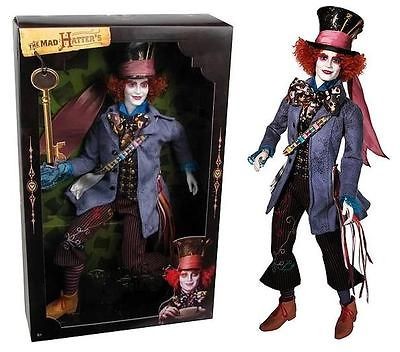   HATTER ALICE IN WONDERLAND DISNEY 2009 COLLECTOR * JOHNNY DEPP * DOLL