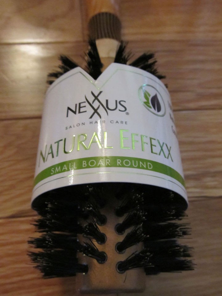 Nexxus~Natural Small Boar Round Brush~100% Boar~Natural Wood~Ceramic~S 