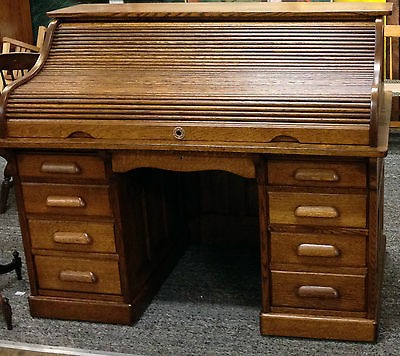 Chicago Desk Company Roll Top Desk Beautifull 1900s Fantastic 