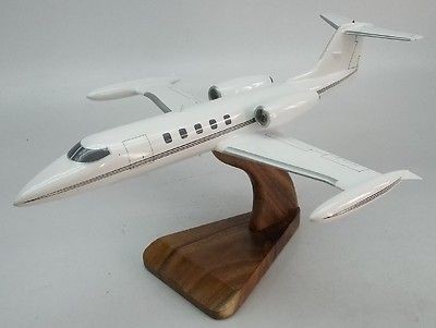 Learjet 35 36 Lear Jet Private Desktop Airplane Wood Model Small